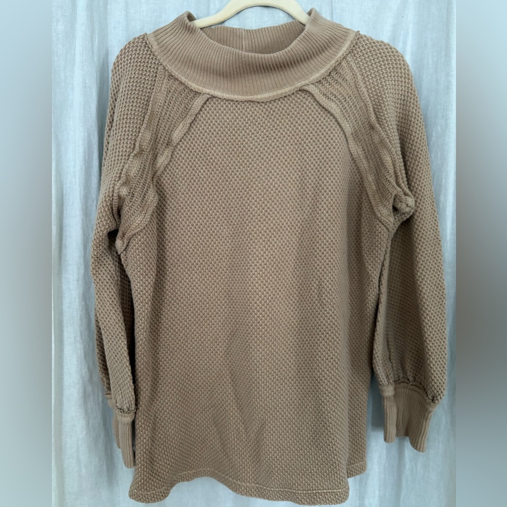 We The Free Warm Beige Knit Sweater